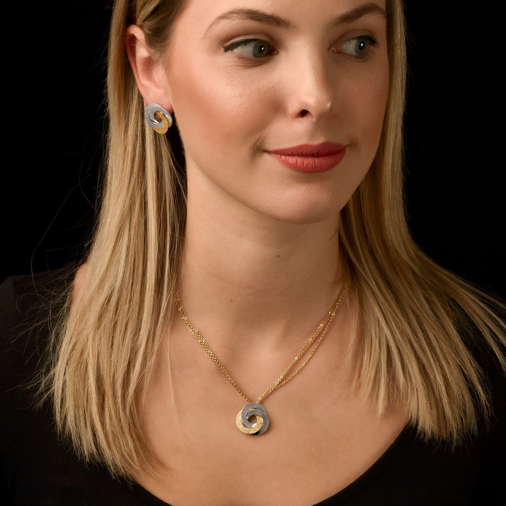 Edelstahl Anhänger Gelbgold ERNSTES DESIGN AN1028