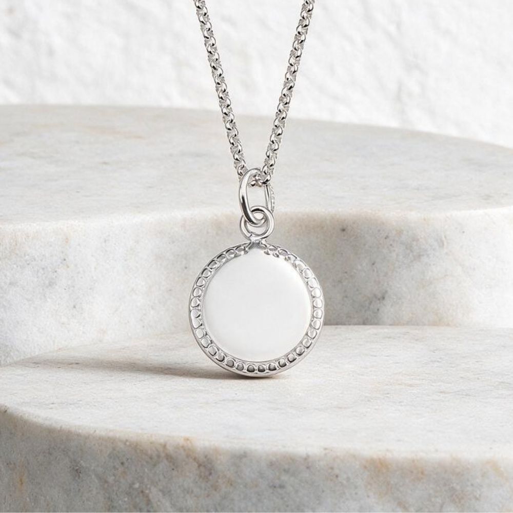 Kette mit Kreisanhänger | Personalisierbar