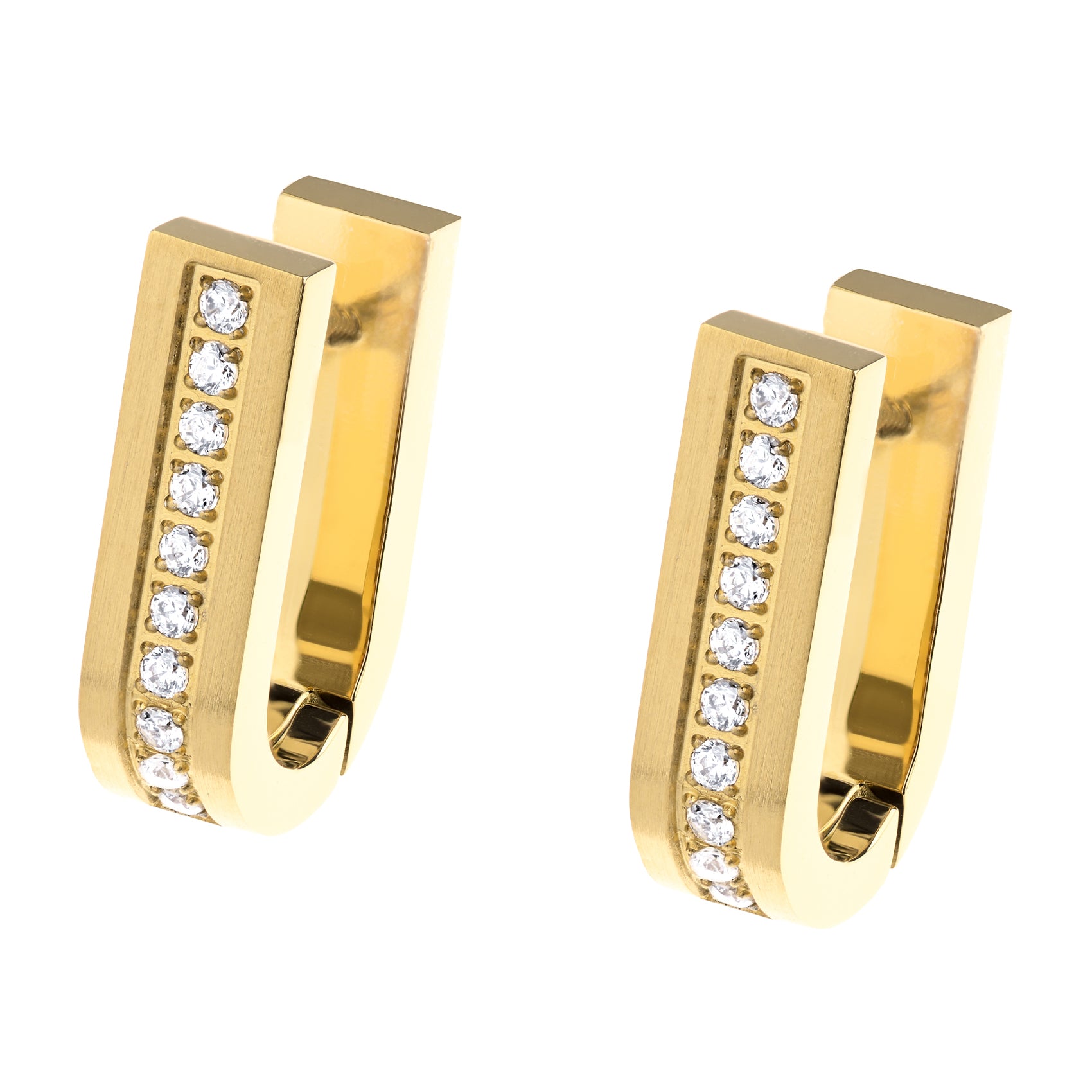 Edelstahl Creolen Gelbgold ERNSTES DESIGN E772