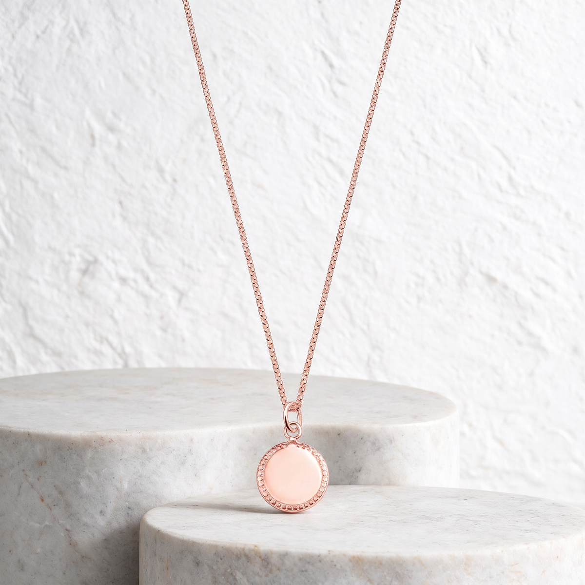 Kette mit Kreisanhänger | Personalisierbar