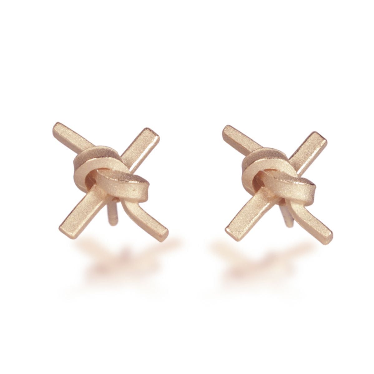 Ohrstecker Knotenschmuck Kreuz OST-24