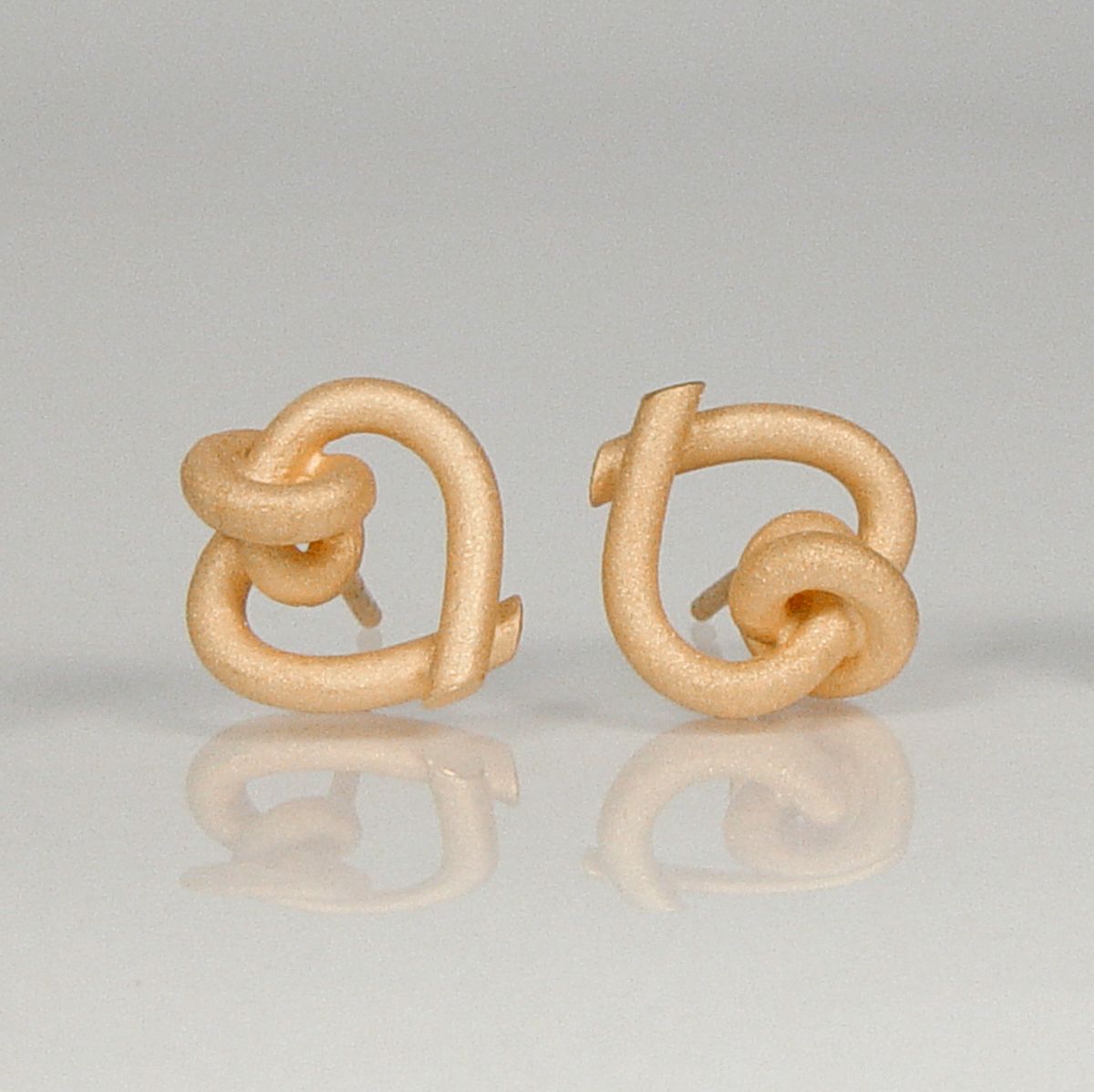 Ohrstecker Knotenschmuck Herzen OST-H21