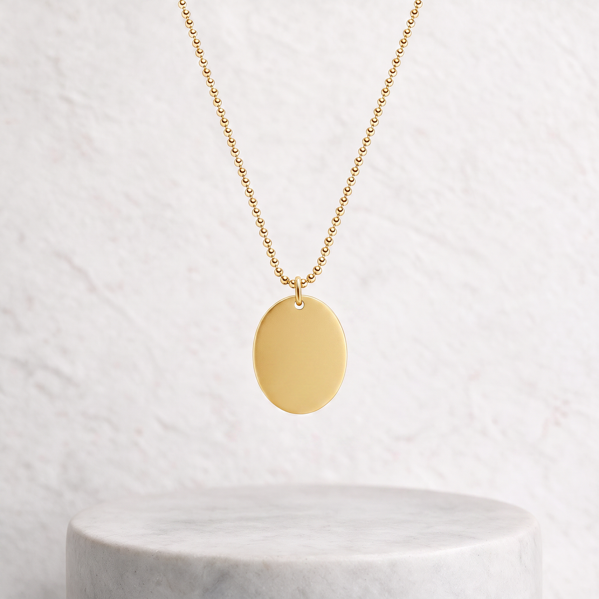 Kette mit Oval-Plättchen personalisierbar