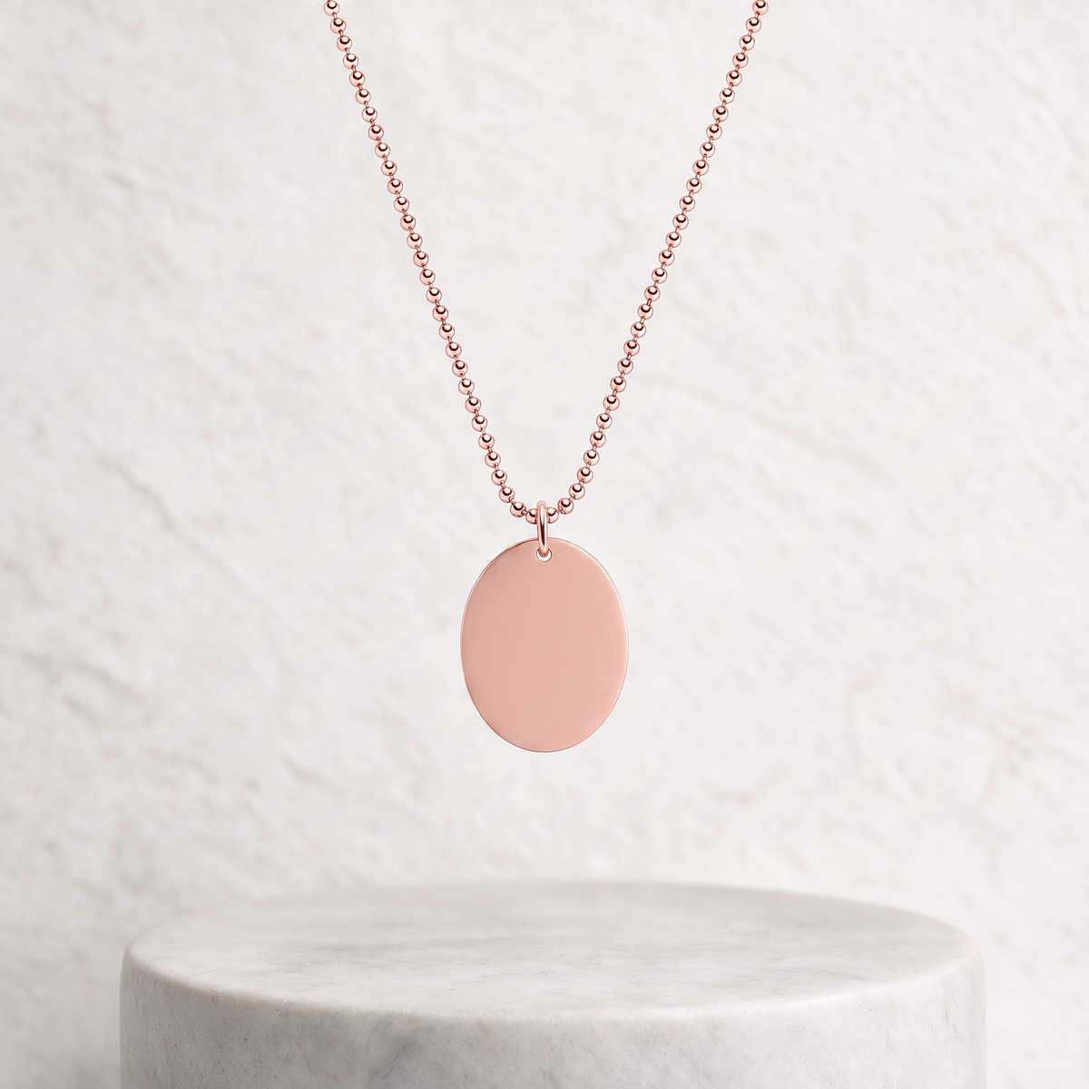Kette mit Oval-Plättchen personalisierbar