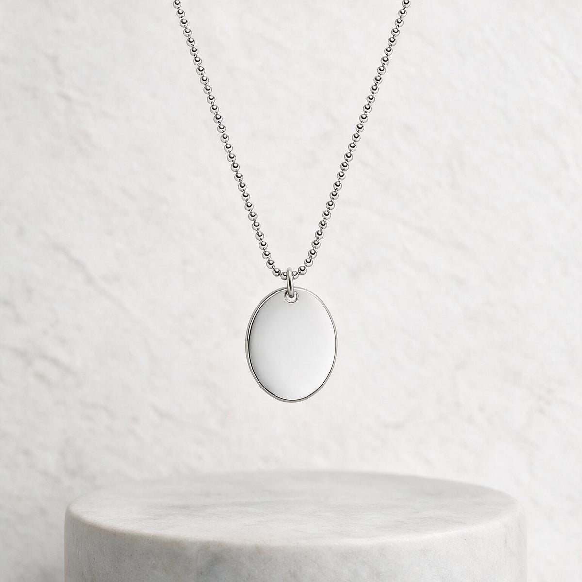 Kette mit Oval-Plättchen personalisierbar