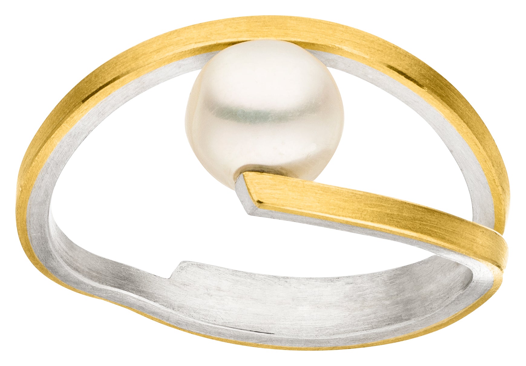 925 Sterling Silber Ring Vergoldet MANU R1342PE