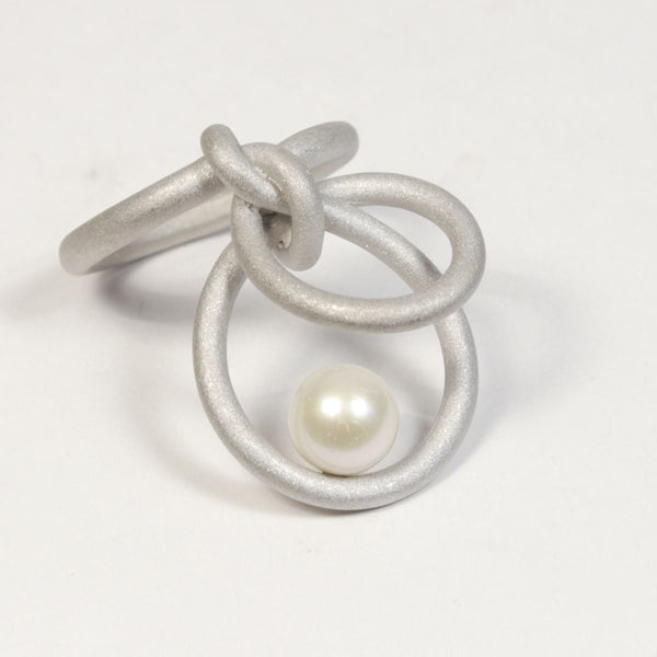 Ring Knotenschmuck Knoten RIN-6 Perle