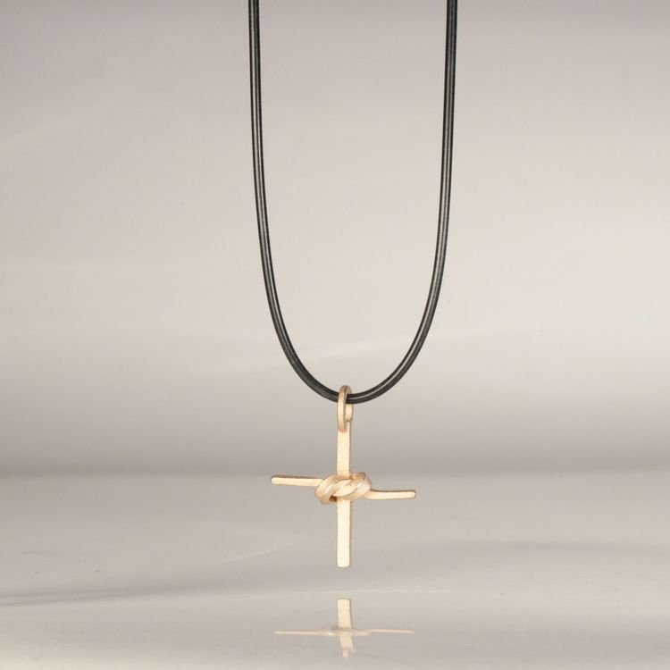 Anhänger Knotenschmuck Mini Kreuz ANH-24