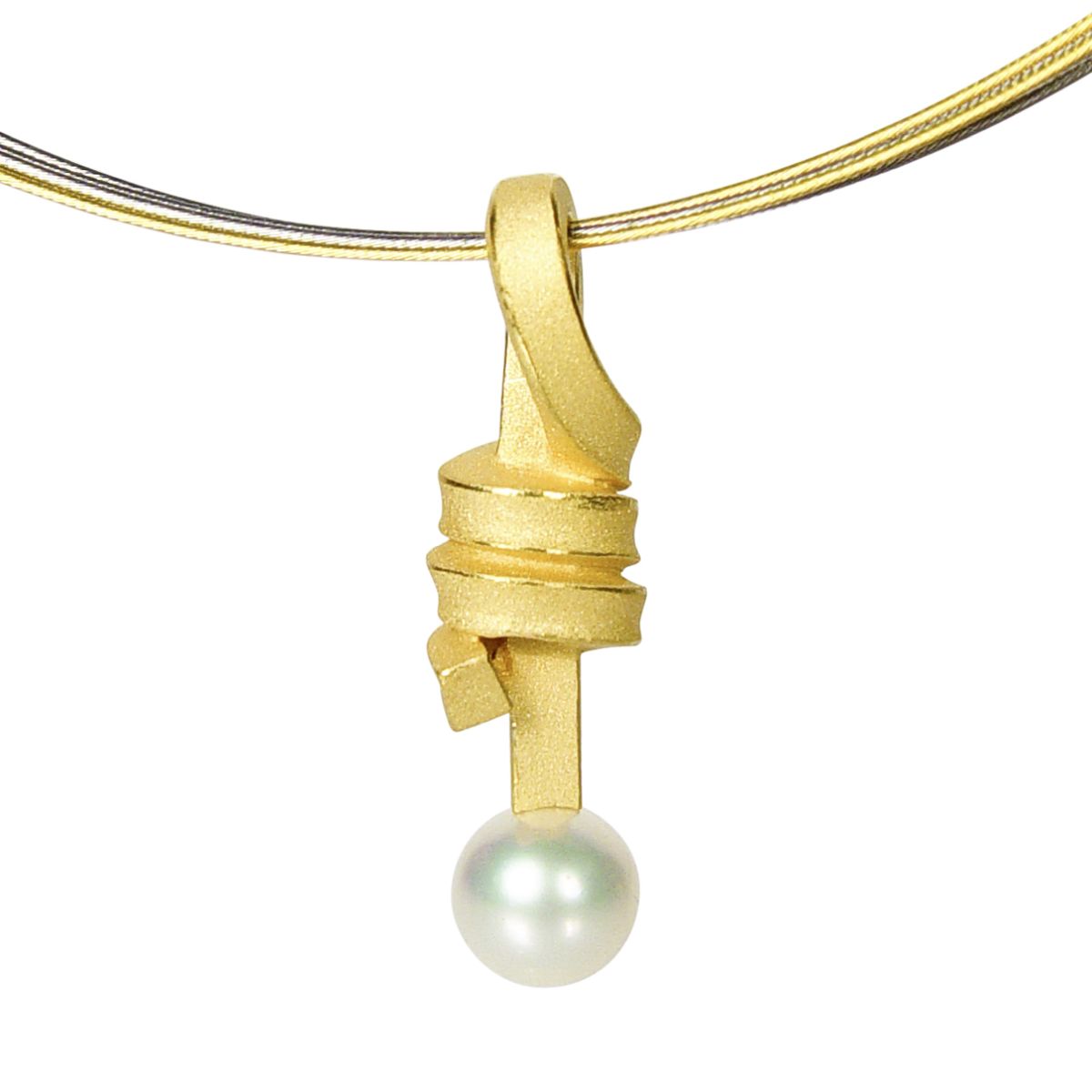 Anhänger Knotenschmuck Perl Pendel ANH-P14-Perle