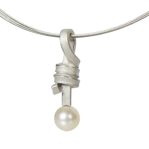Anhänger Knotenschmuck Perl Pendel ANH-P14-Perle