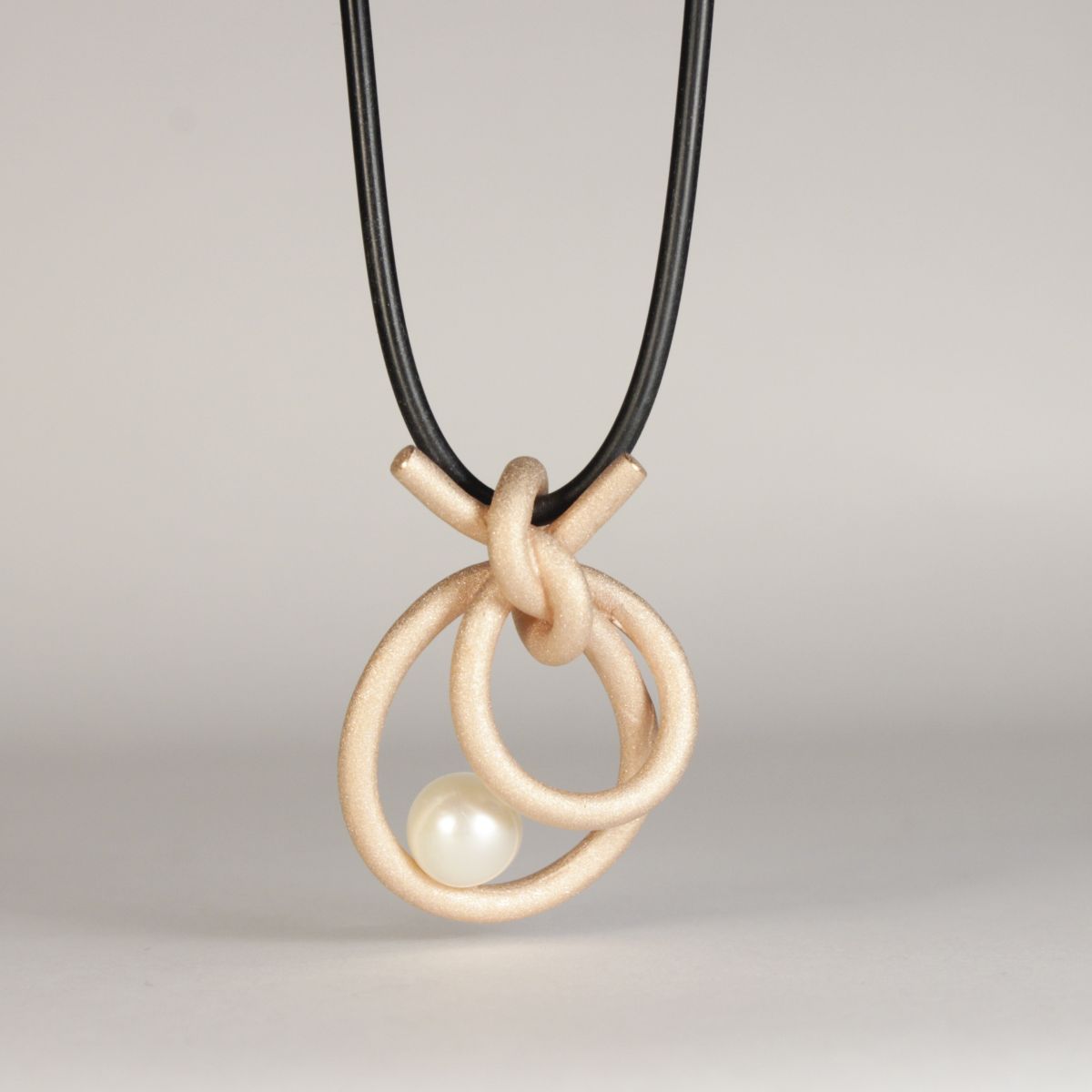Anhänger Knotenschmuck Perl Schlaufe ANH-P22-Perle
