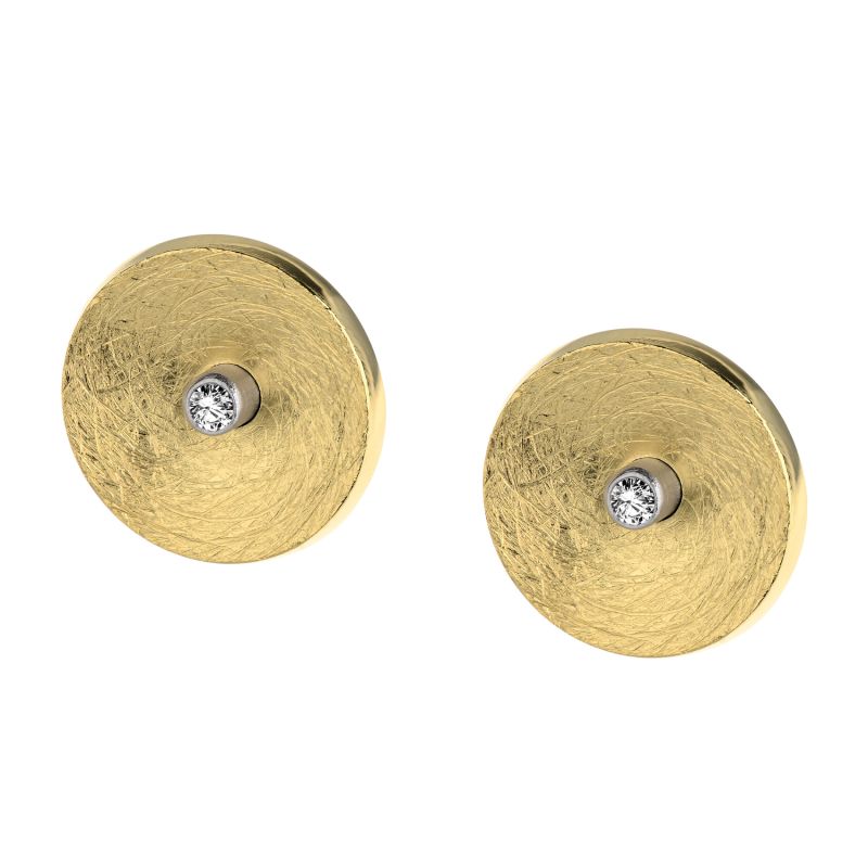 Edelstahl Ohrstecker Gelbgold ERNSTES DESIGN E731