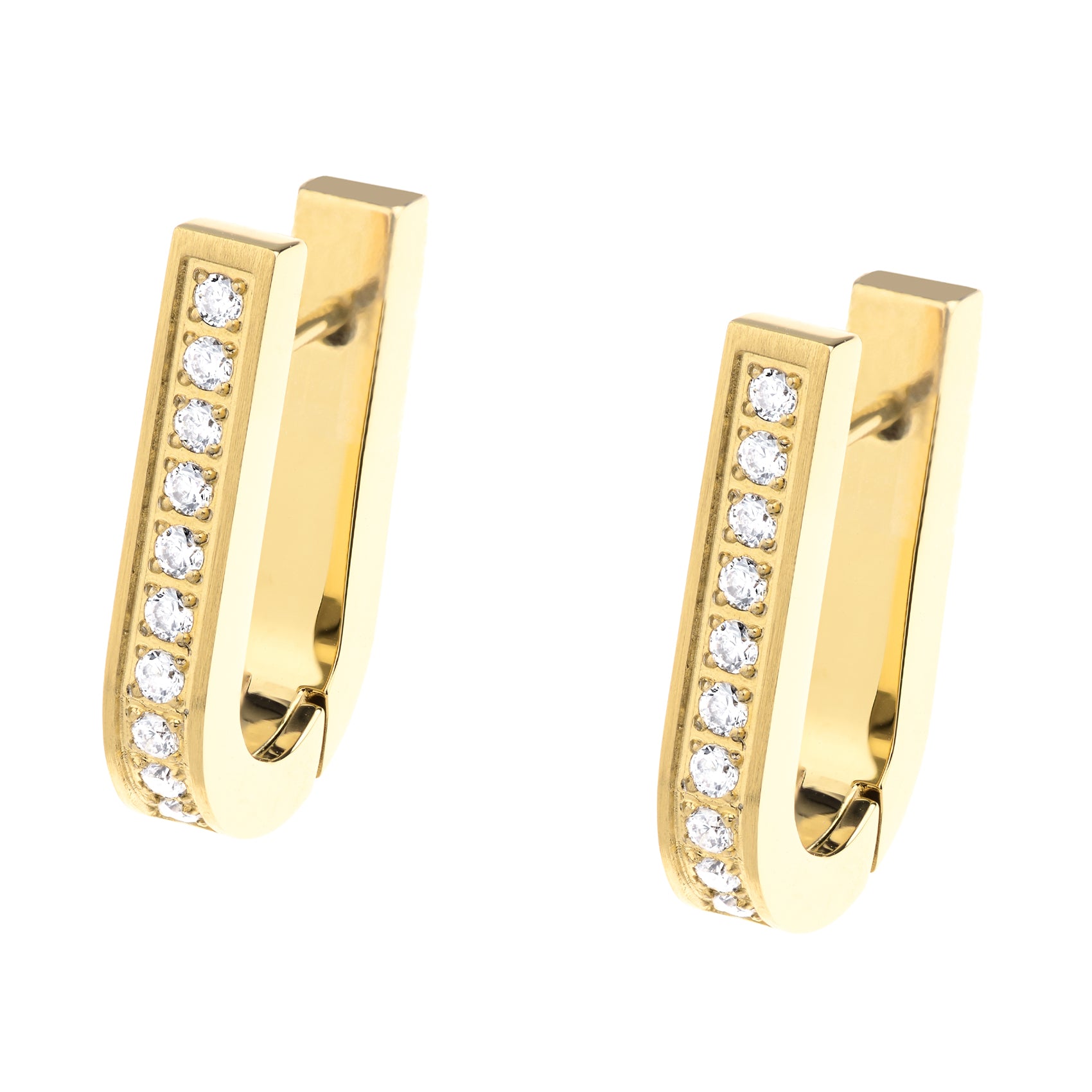 Edelstahl Creolen Gelbgold ERNSTES DESIGN E766