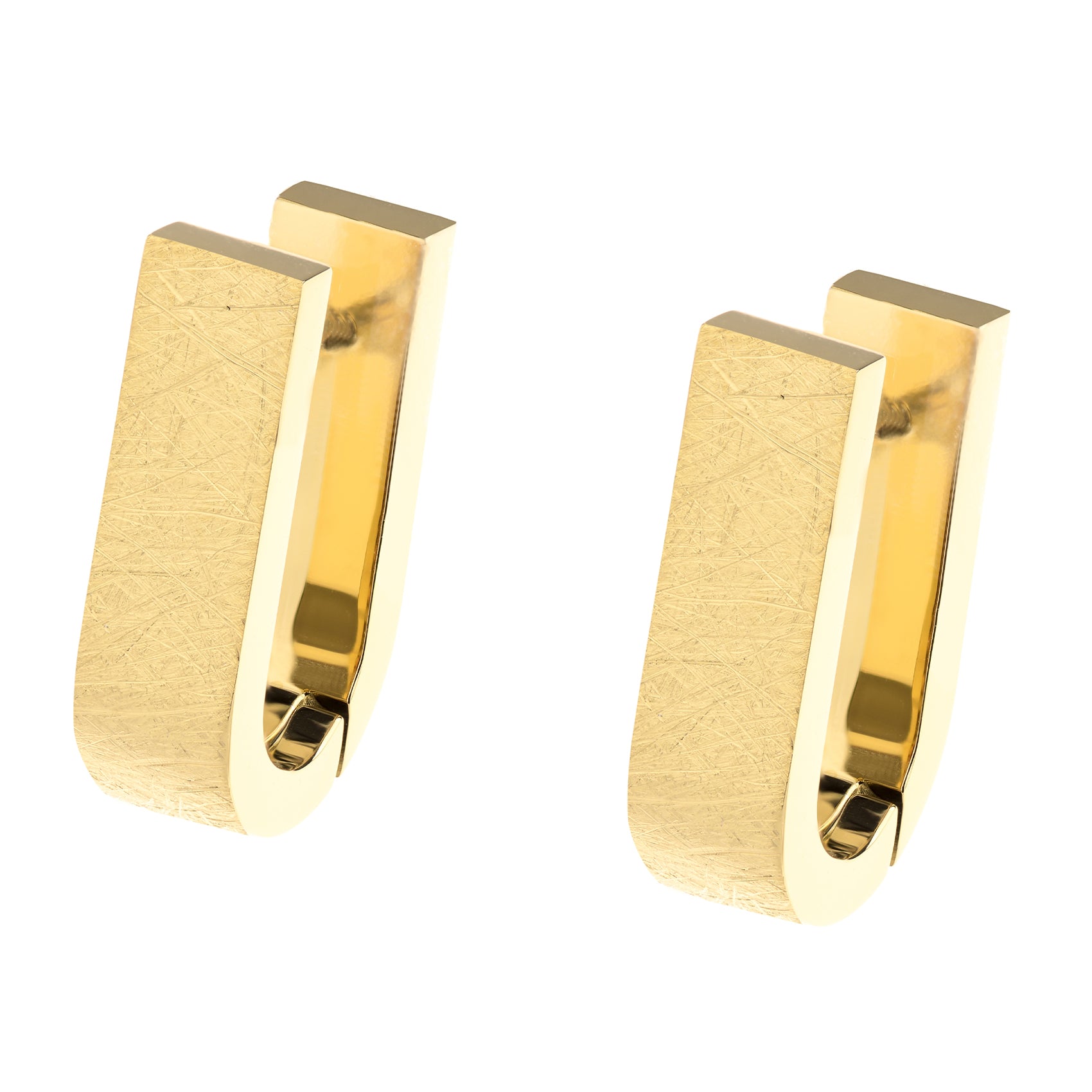 Edelstahl Creolen Gelbgold ERNSTES DESIGN E770