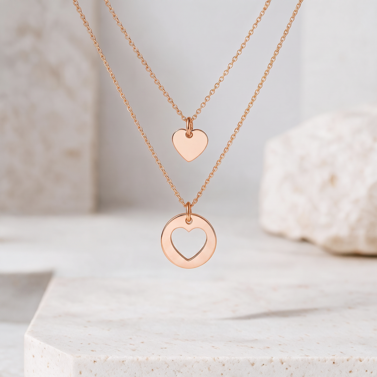 2er Set Herzkette personalisierbar