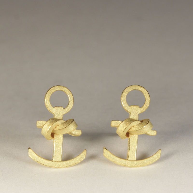 Ohrstecker Knotenschmuck Anker OST-28