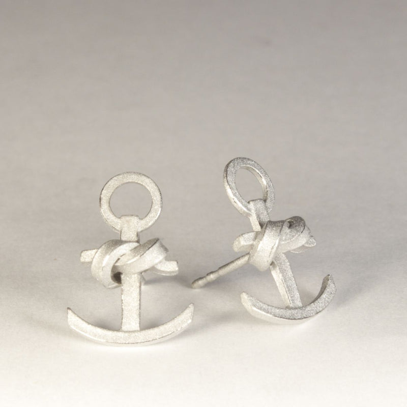 Ohrstecker Knotenschmuck Anker OST-28