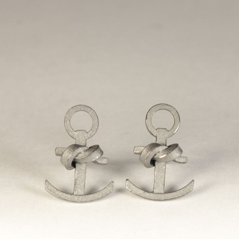 Ohrstecker Knotenschmuck Anker OST-28