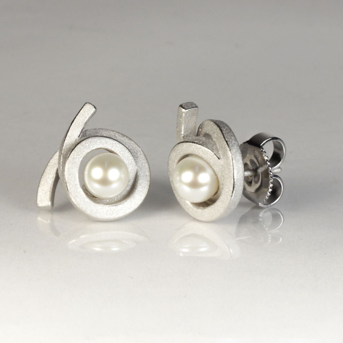 Ohrstecker Knotenschmuck Spirale OST-P11