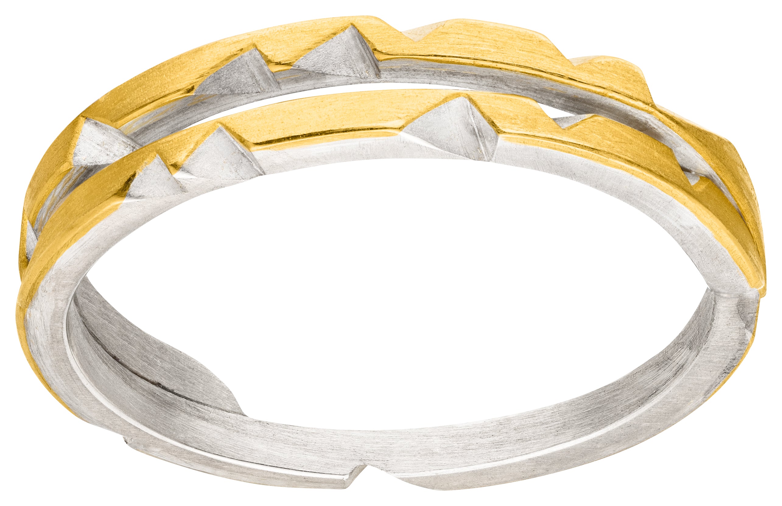 925 Sterling Silber Ring Vergoldet MANU R1385