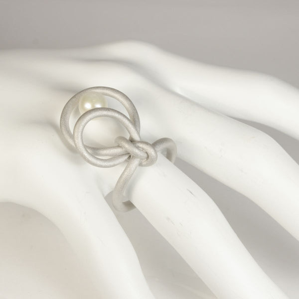 Ring Knotenschmuck Knoten RIN-6 Perle