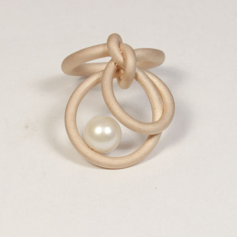 Ring Knotenschmuck Knoten RIN-6 Perle
