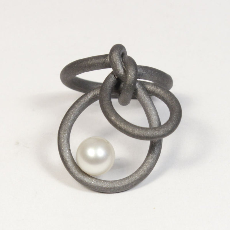 Ring Knotenschmuck Knoten RIN-6 Perle