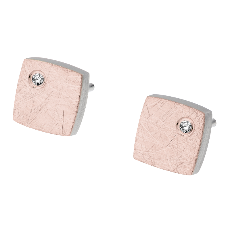 Edelstahl Ohrstecker Rosegold-Beschichtung ERNSTES DESIGN E521