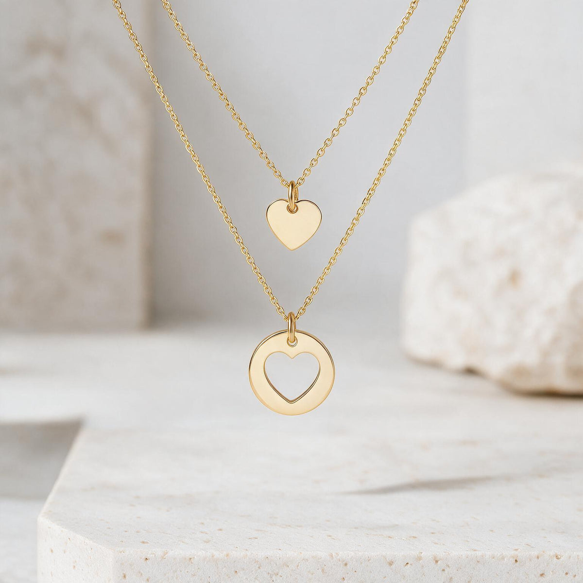 2er Set Herzkette personalisierbar