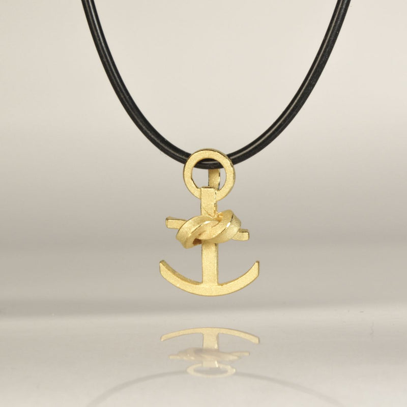 Anhänger Knotenschmuck Anker ANH-28-go